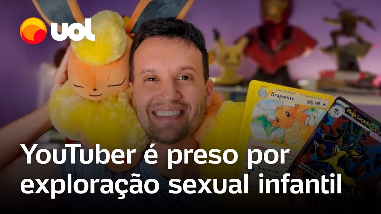 Youtuber Capitão Hunter do universo Pokémon é preso em SP por exploração sexual infantil