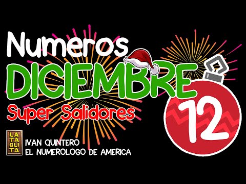 Los 12 Números Salidores de Diciembre | La Tablita tv