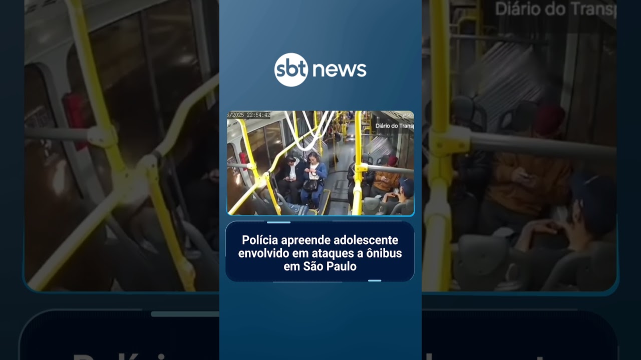 Polícia apreende adolescente suspeito de atacar ônibus em São Paulo | SBTBrasil