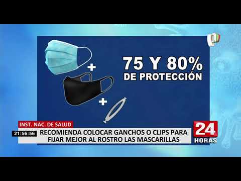 INS recomienda a la población usar doble mascarilla el día de las Elecciones Generales