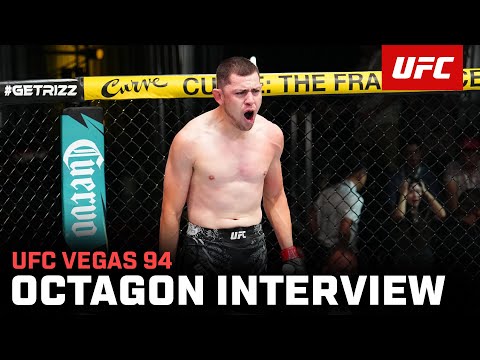 Steve Garcia Octagon Interview | UFC Vegas 94