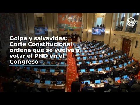 Golpe y salvavidas: Corte Constitucional ordena que se vuelva a votar el PND en el Congreso