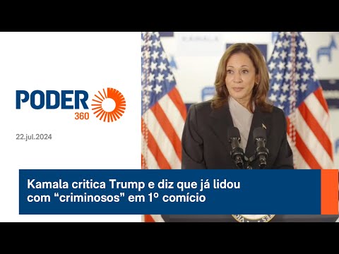 Kamala critica Trump e diz que já lidou com “criminosos”