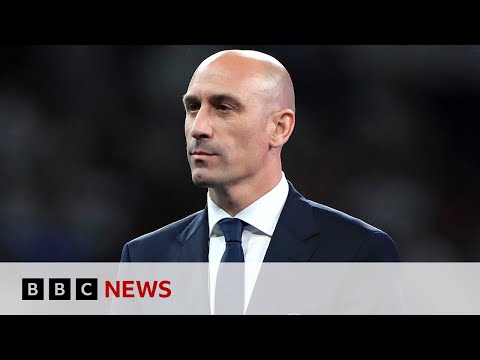 Luis Rubiales banned by Fifa for three years after Jenni Hermoso kiss - BBC News