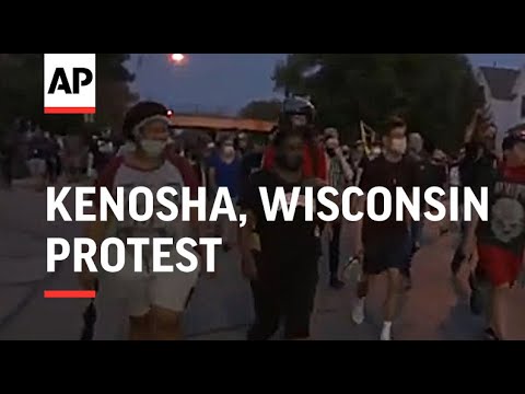 Protest march for Blake as Kenosha curfew looms