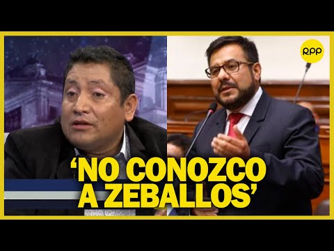 Empresario vinculado a Carlos Zeballos: “No conozco al congresista, ni a Geiner Alvarado”