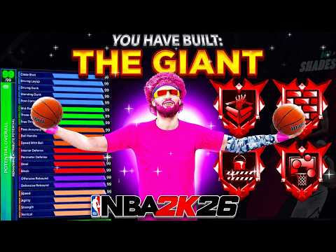 This 7'4 Build w/ 99 BLOCK + 99 REBOUND + 99 STRENGTH is INSANE! - Ridiculous Center Build NBA 2k26