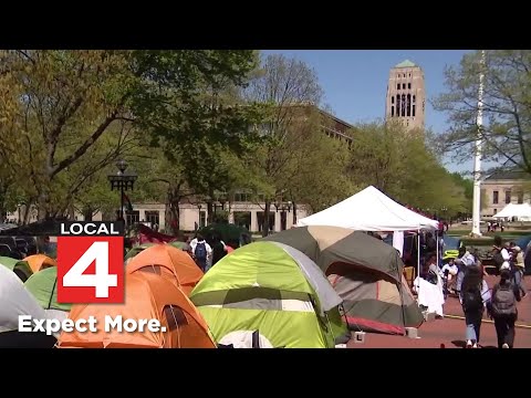Protests continue on University of Michigan campus as graduation approaches