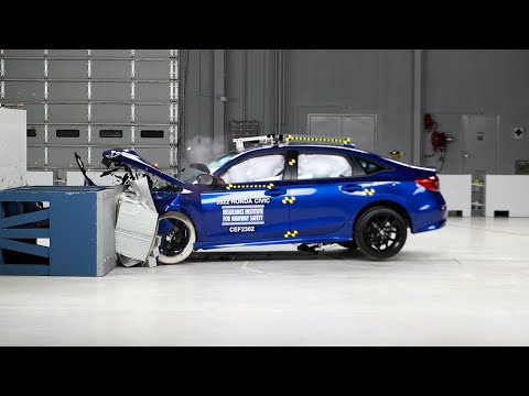 2022 Honda Civic sedan updated moderate overlap front IIHS crash test