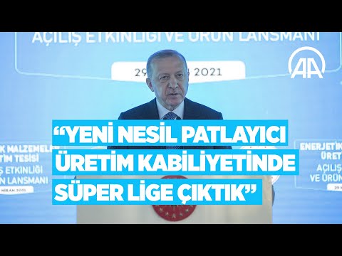 Cumhurbaşkanı Erdoğan: Yeni nesil patlayıcı üretim kabiliyetinde süper lige çıktık