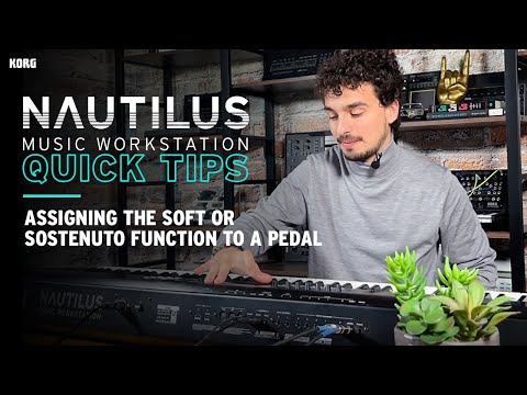 Assigning the soft or sostenuto function to a pedal - Korg Nautilus Quick Tips