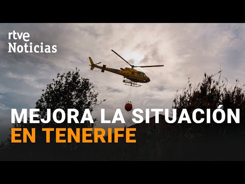 Los EQUIPOS de EXTINCIÓN COMBATEN el FUEGO en TENERIFE que QUEMA ya 11.600 HECTÁREAS | RTVE Noticias