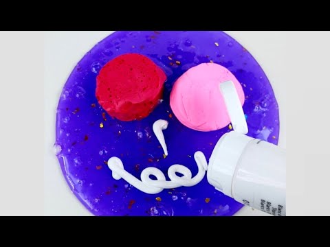 Guess The Color Slime - Clay And Slime Mixing ASMR !