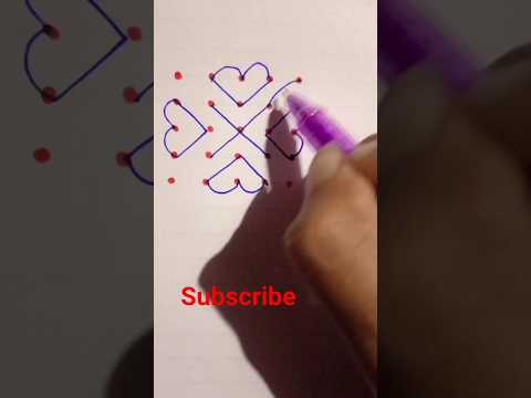 5 to 5 diwali dots rangoli #rangoli #diwali #kolam #muggulu #shortsfeed #viral #art #ytshorts #easy