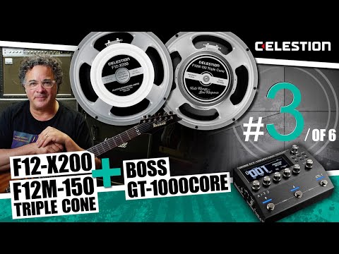 Celestion's F12-X200 + F12M-150 Full Range Live Response Speakers Meet The BOSS GT-1000CORE