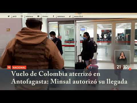 Minsal autorizó arribo de vuelo de Colombia directo a Antofagasta