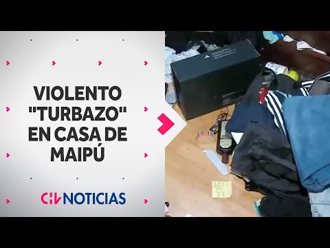 VIOLENTO “TURBAZO” a dos familias en Maipú: Ocho delincuentes registraron toda la casa