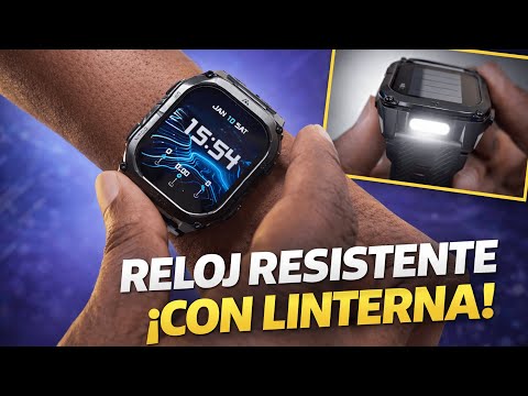 Probé el KOSPET TANK M4C un Reloj Inteligente con Linterna… y esto fue lo que pasó