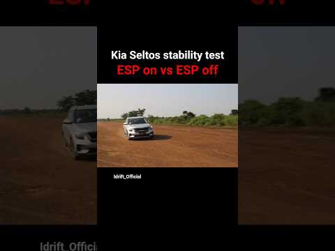 Kia Seltos has the best stability in c segment SUV - stability control on vs off #kia #seltos