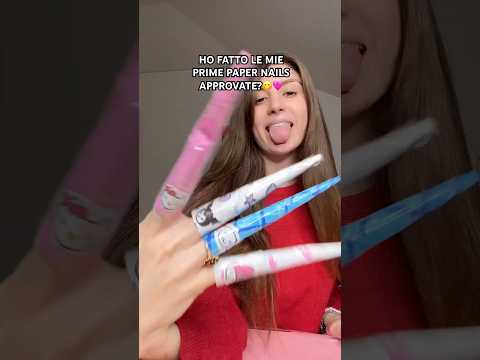 clicca QUA⬆️per la sfida PAPER NAILS VS MOLLETTE😍