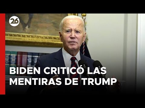 Joe Biden criticó la avalancha de mentiras de Trump sobre la respuesta frente al huracán