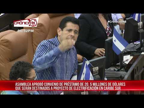 Asamblea aprobó convenio de préstamo millonario entre OPEP y Nicaragua