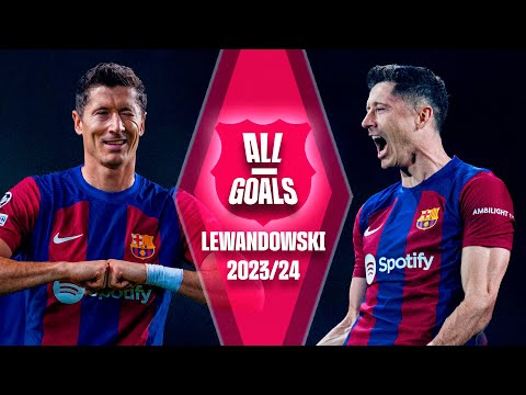 🔥 ALL of LEWANDOWSKI's GOALS with FC BARCELONA | 2023-24 SEASON 🔥