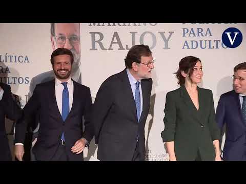 Rajoy intenta colocar a Ayuso y a Casado juntos para una foto, pero sin éxito