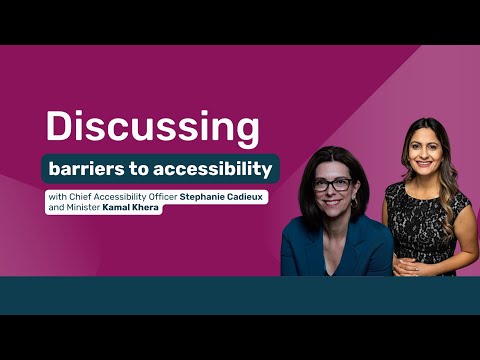 First report from the Chief Accessibility Officer – Recommendation
for a barrier-free Canada