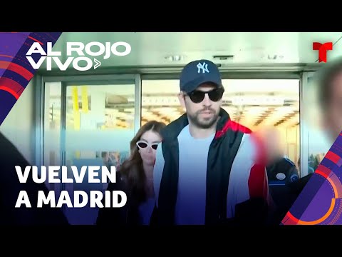 Piqué y Clara Chía: se desata zafarrancho a su llegada a Madrid escoltados por hasta ocho agentes