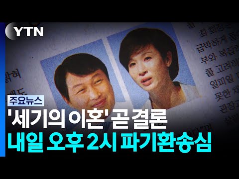 최태원-노소영 '세기의 이혼' 내일 결론...재산분할 주목 / YTN