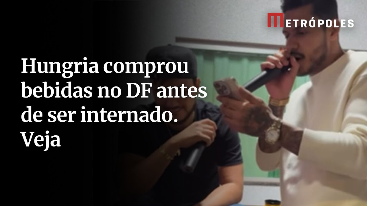 Vídeo mostra Hungria comprando bebidas antes de internação Veja