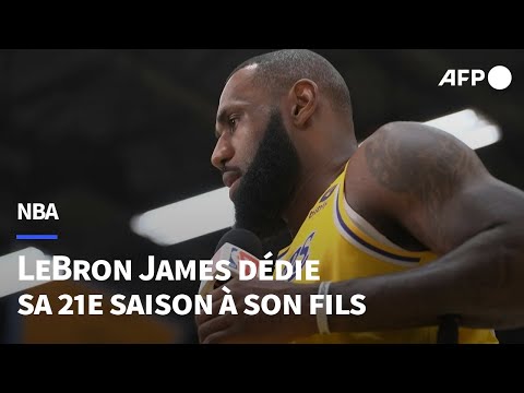 NBA: LeBron James dédie sa 21e saison à son fils Bronny | AFP