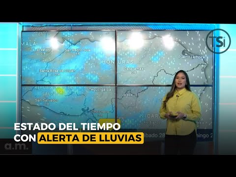 Estado del tiempo con alerta de lluvias