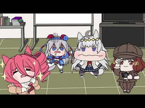 【ウマ娘たぬき】大きなおにぎりを食べる