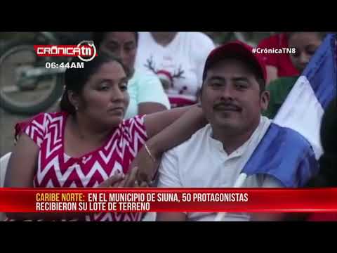 Adquieren terrenos con el programa Bismarck Martínez en Siuna - Nicaragua