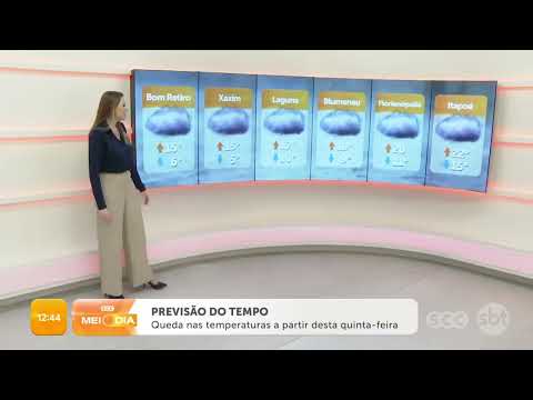 Queda nas temperaturas a partir desta quinta-feira (08/08/2024) | Tempo | SCC Meio-Dia