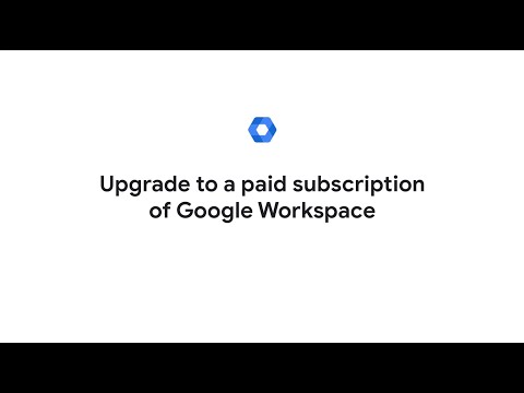 Upgrade to a paid subscription of Google Workspace