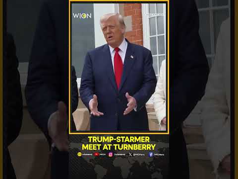 Trump Comments On Migration, War & Free Speech as he Arrives at Turnberry | WION Shorts