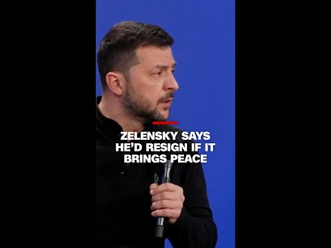Hear Zelensky’s response when asked if he’d give up his presidency
