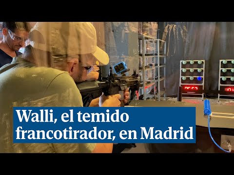 EL MUNDO se lleva al francotirador Walli a un local de simulación de tiro en Madrid