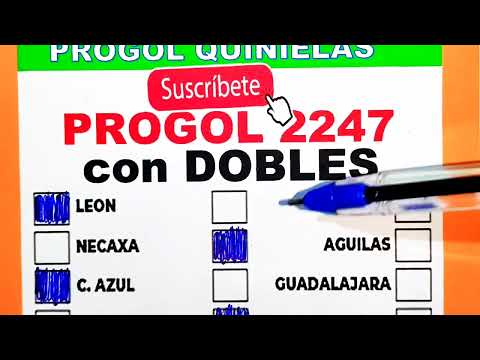 Progol 2247 con DOBLES | progol 2247 | progol Revancha 2247 #progol2247 #futbol #pronosticos