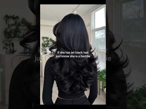 🩷 #jetblack #blackhair #<strong>baddie</strong> #reletable #fyp