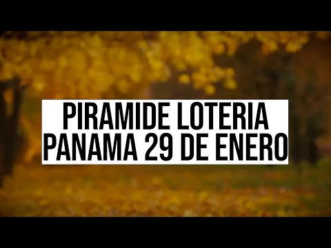 Pirámides de la suerte para el Domingo 29 de Enero 2023  Lotería de Panamá
