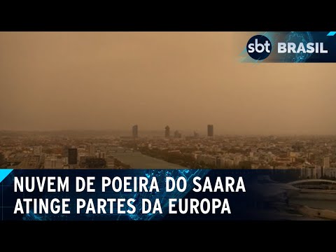 Nuvem de poeira do Saara atinge partes da Suíça e da França | SBT Brasil (30/03/24)