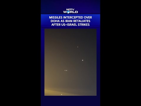On Camera: Interceptions Light Up Doha Sky Amid Iran Retaliation
