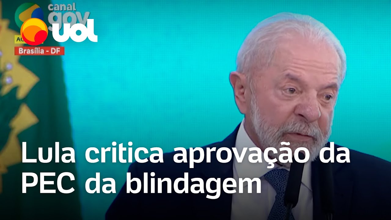 Lula critica aprovação da PEC da Blindagem Não é coisa séria
