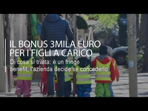 Bonus 3mila euro per i figli a carico: come funziona il fringe benefit