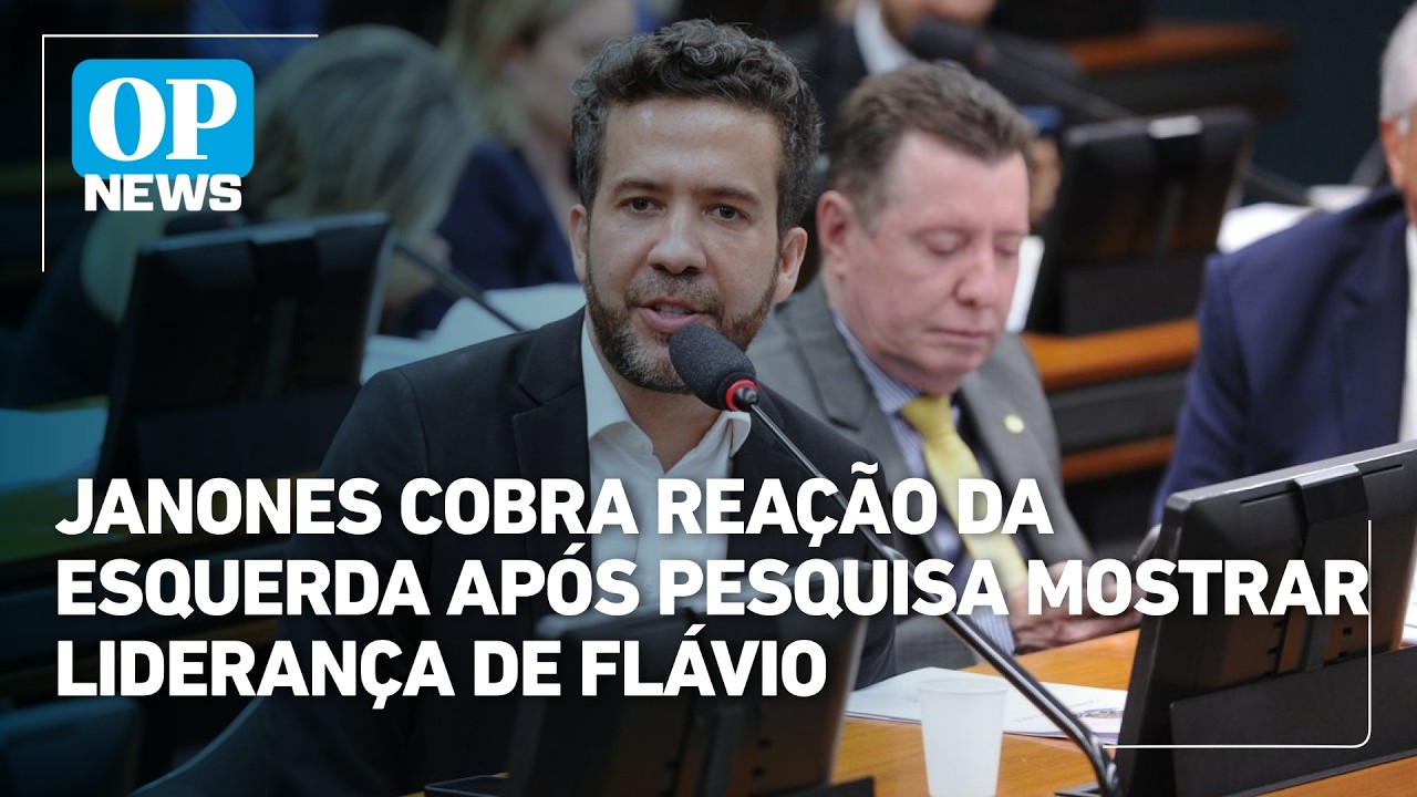 Janones cobra reação da esquerda após pesquisa mostrar Flávio Bolsonaro à frente de Lula | OP News