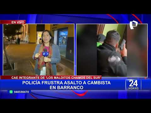 Barranco: capturan a delincuente que asaltó a balazos a cambista